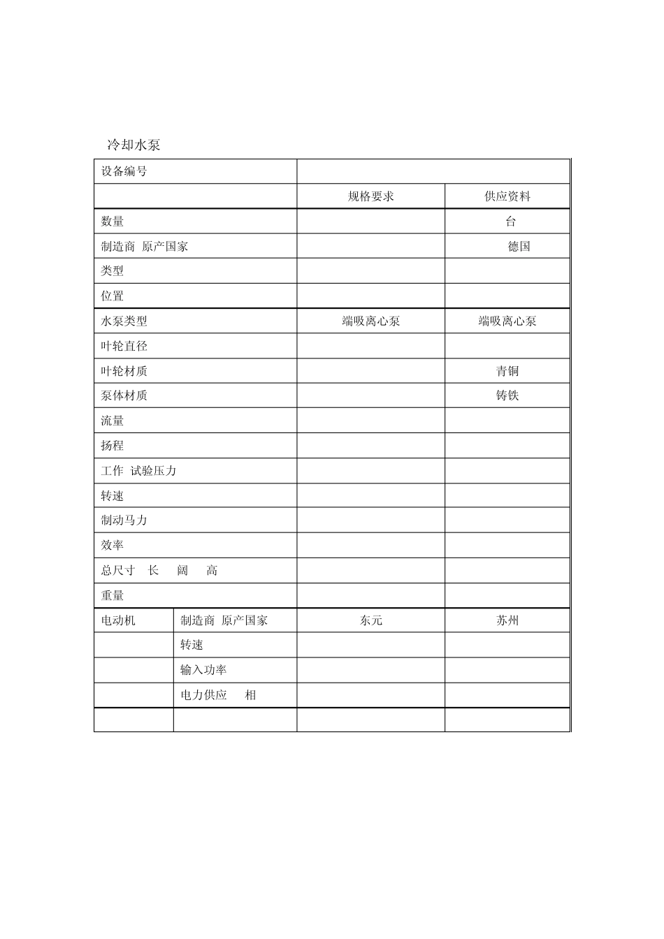 空调水泵设备特性和技术参数表_第3页
