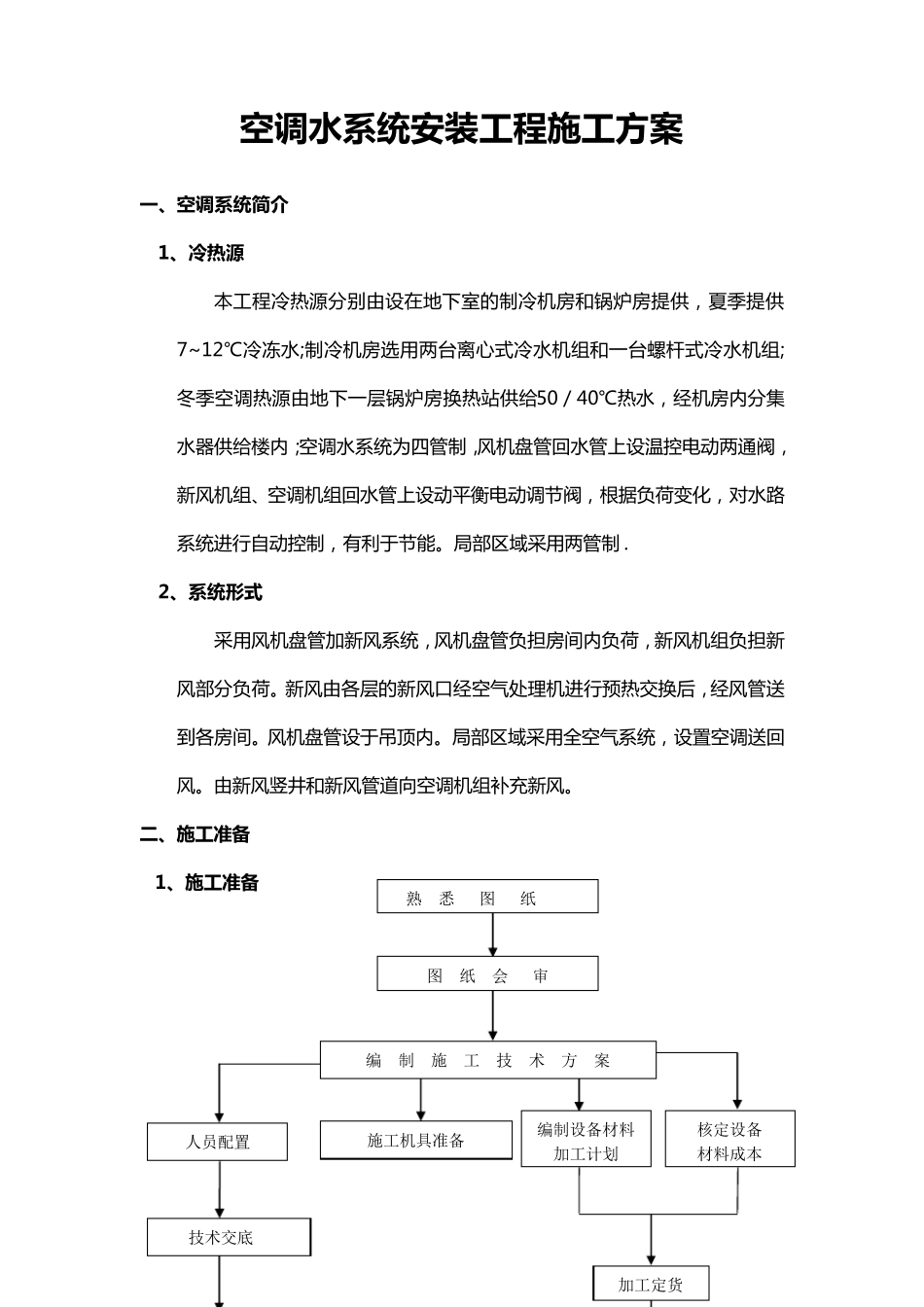 空调水工程施工方案_第1页