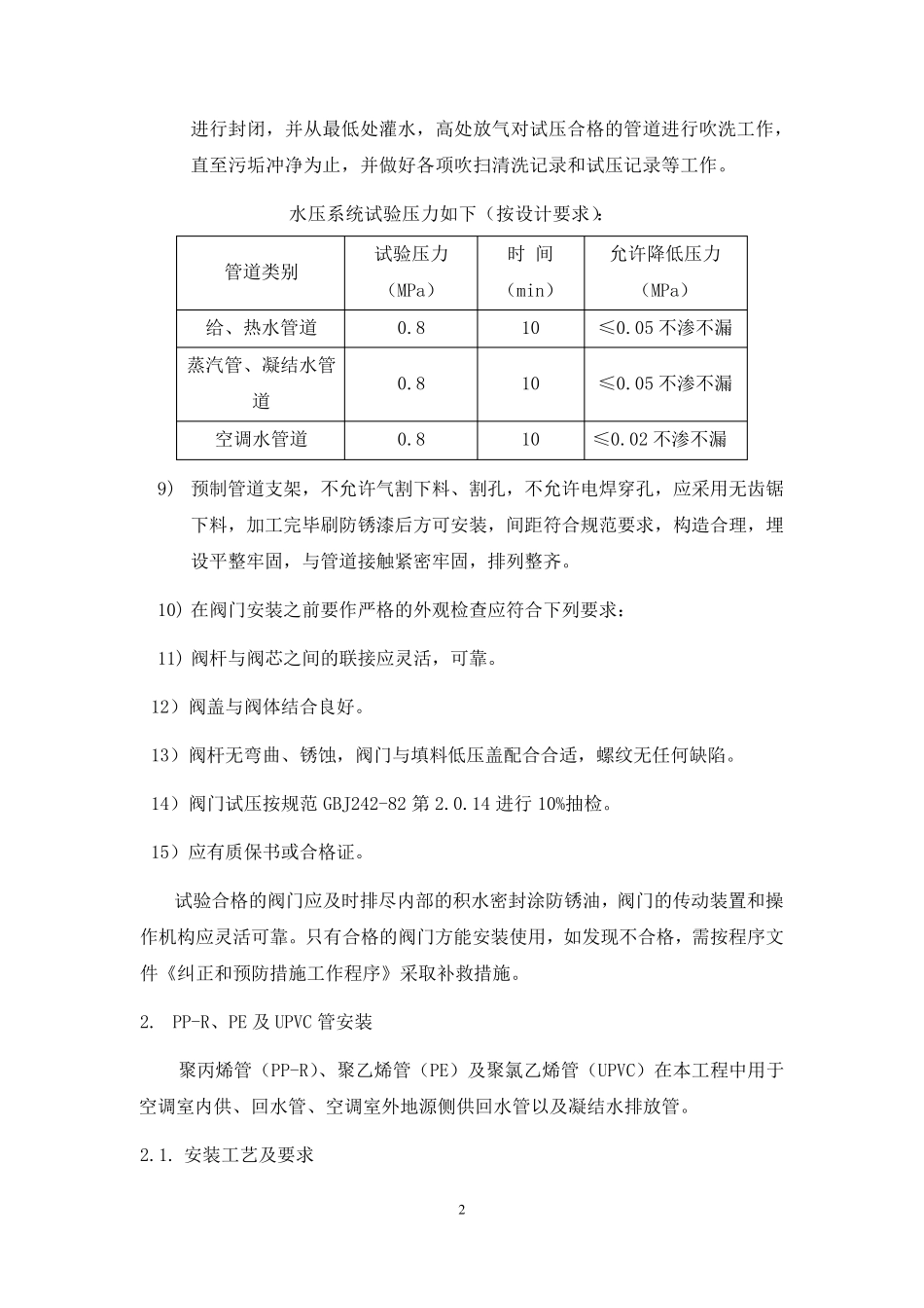 空调水管、保温安装方案_第2页