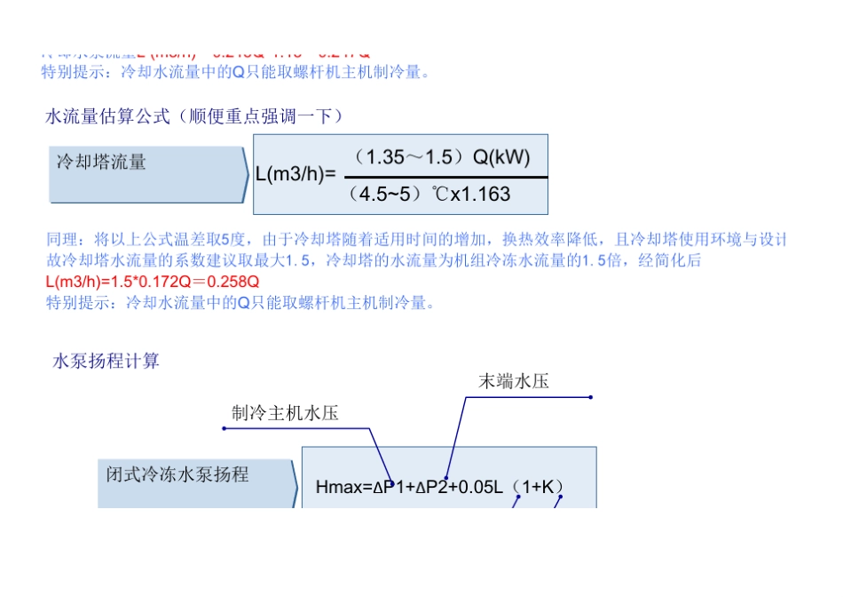 空调水管、流量、流速、管径自动计算以及推荐表和水管各种参数对照表_第3页