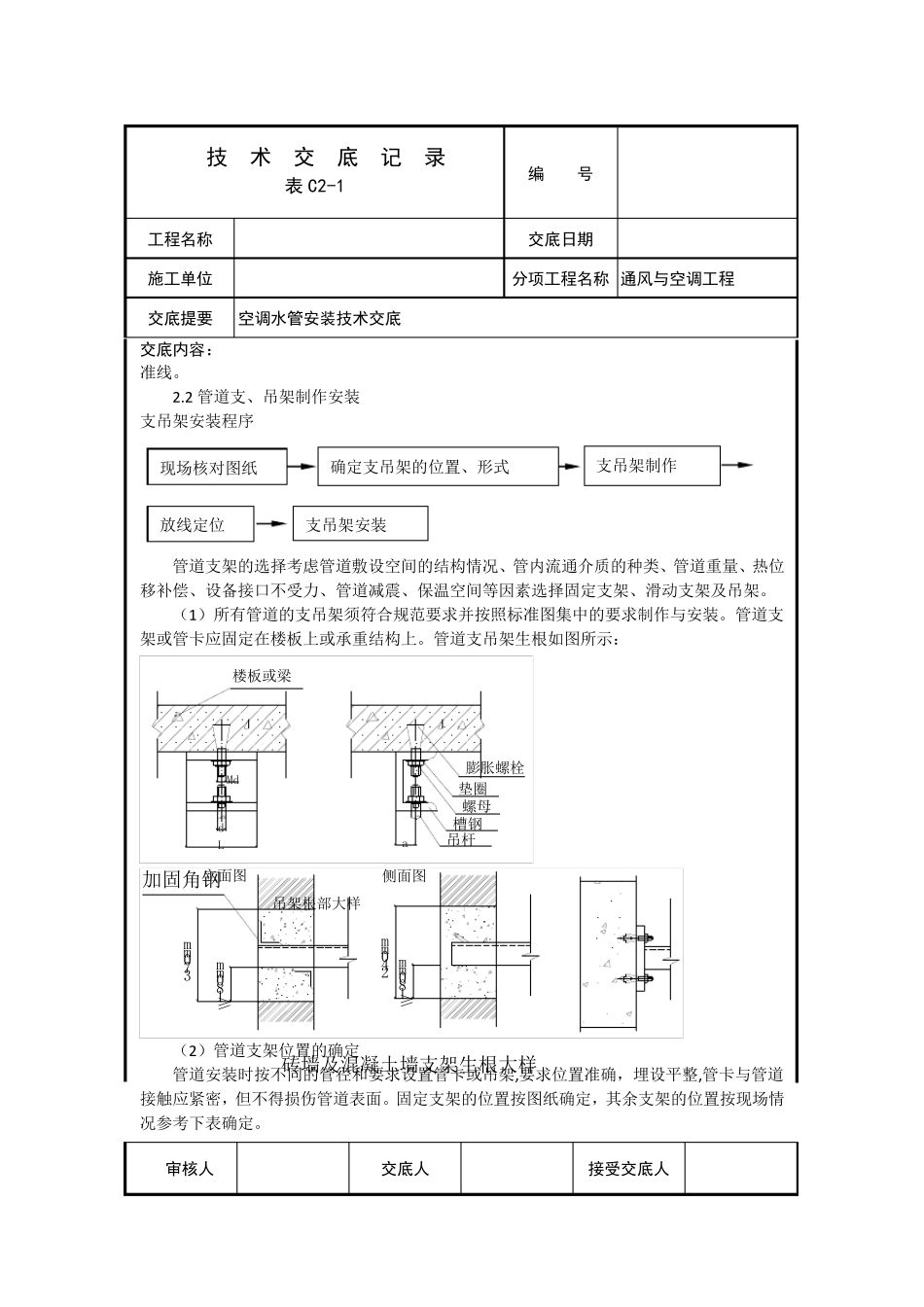 空调水管安装技术交底_第2页