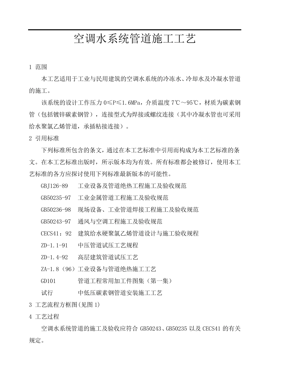 空调水系统管道施工工艺_第1页