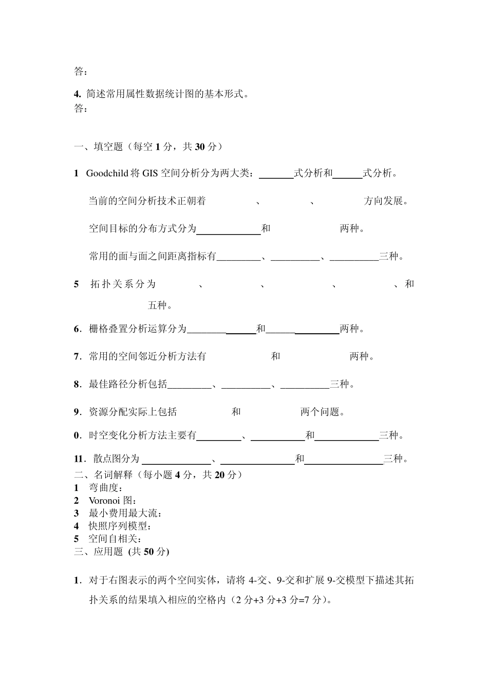 空间分析复习题_第2页