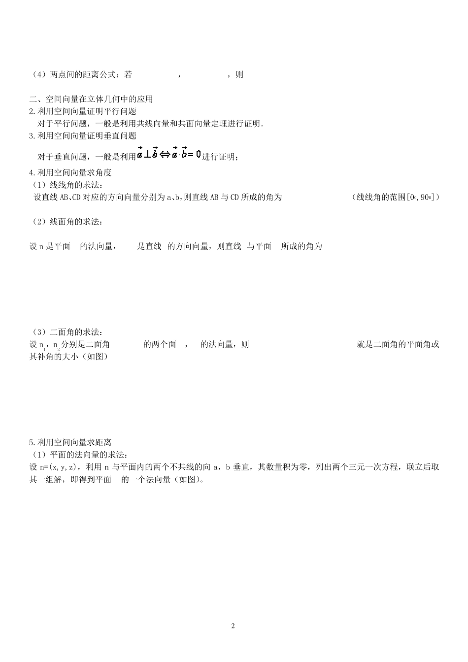 空间向量在立体几何中的应用_第2页
