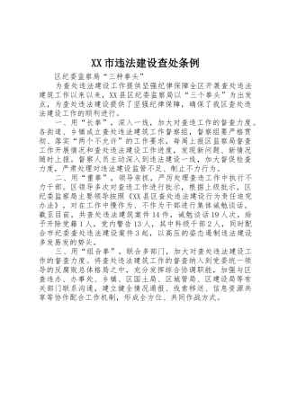XX市违法建设查处条例_1