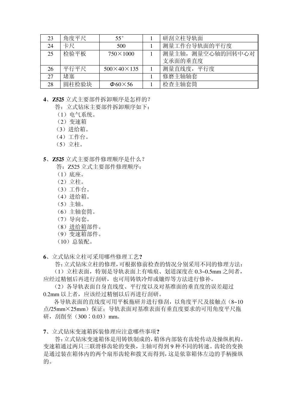 立式钻床与摇臂钻床的维修_第2页