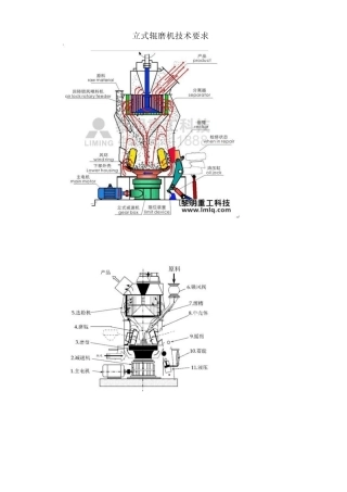 立式锟磨机技术要求