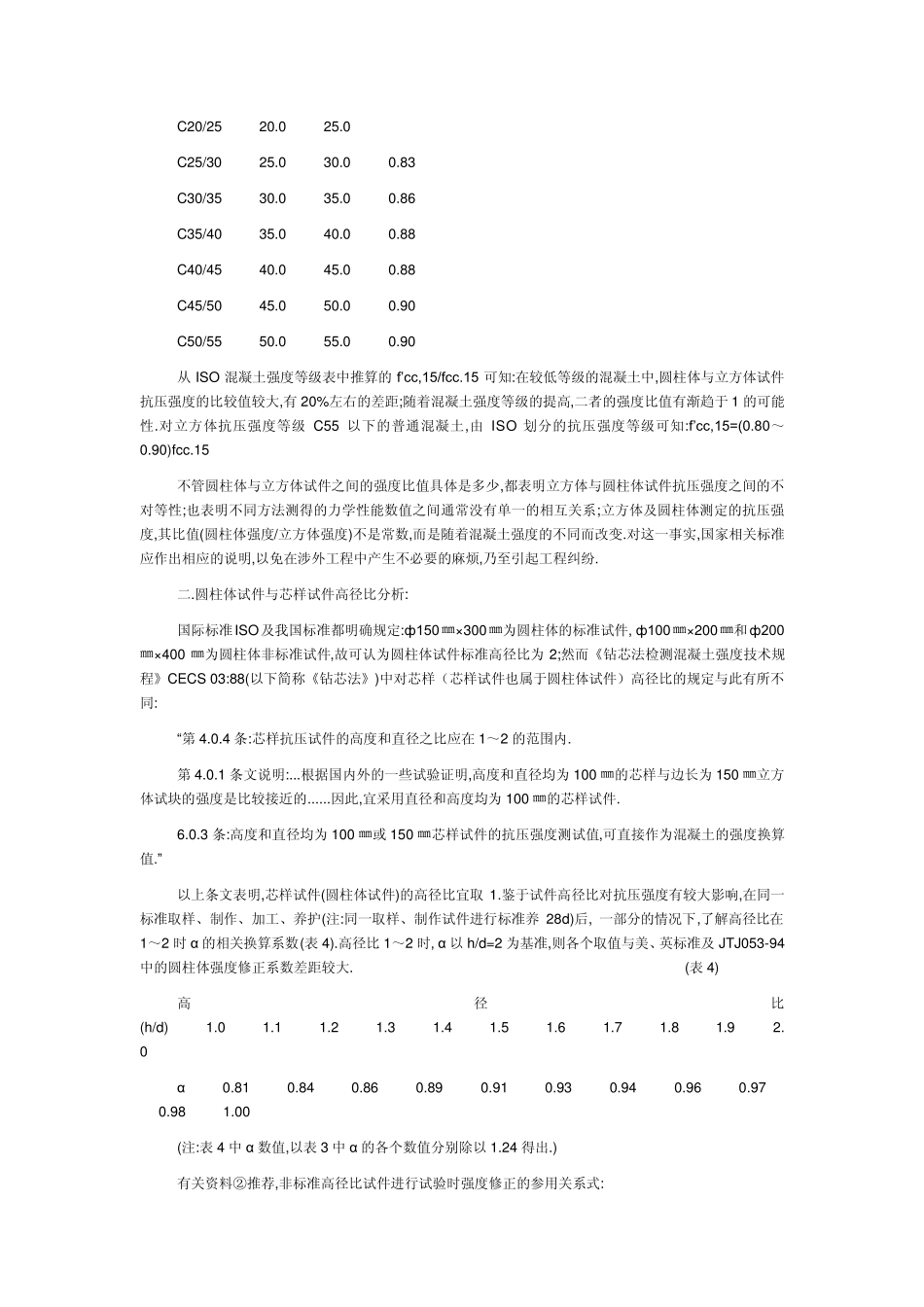 立方体与圆柱体试件抗压强度关系分析_第2页