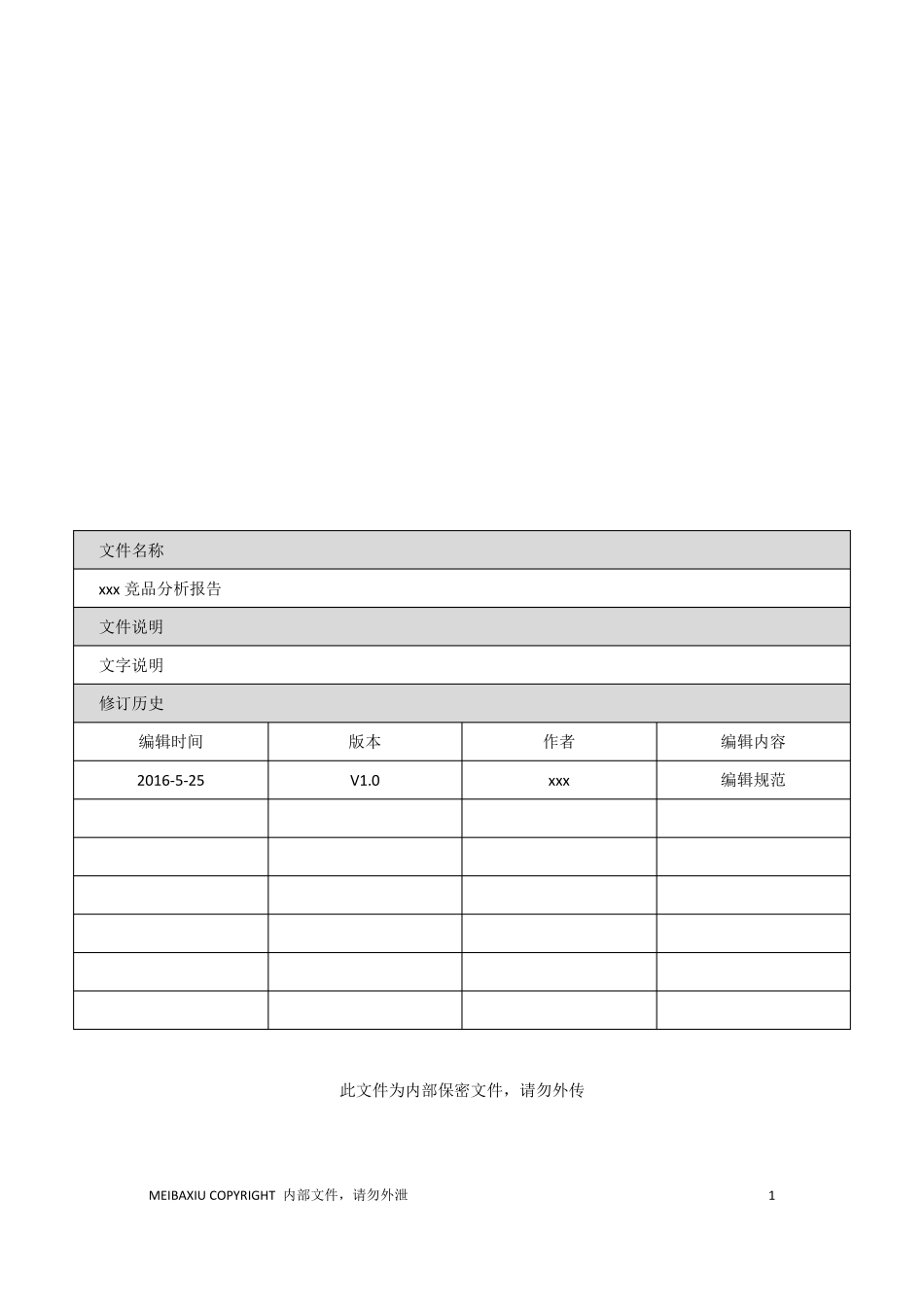 竞品分析报告模板_第1页