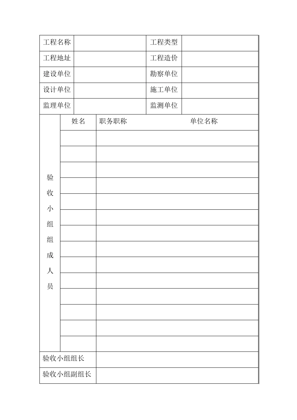 竣工初步验收报告(空表)_第2页