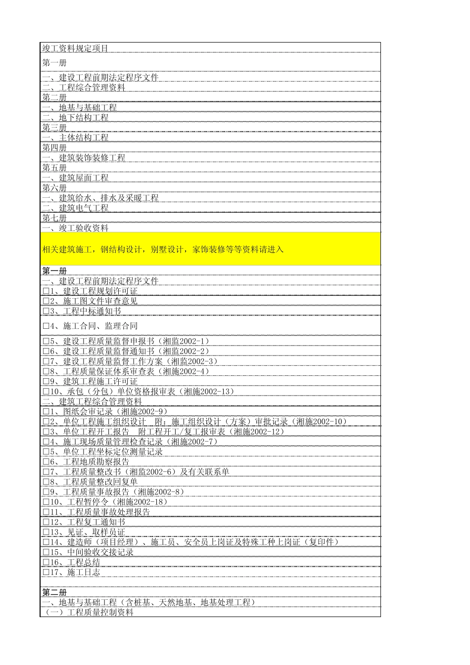 竣工资料目录(房建)_第1页