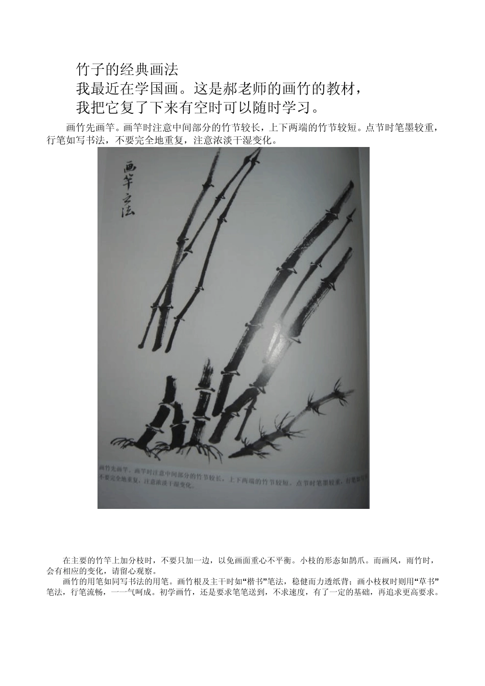 竹子的经典画法_第1页