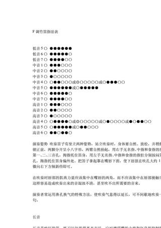 竹笛及简谱入门