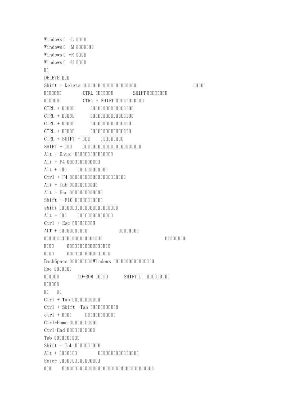 笔记本电脑键盘快捷键大全_第2页