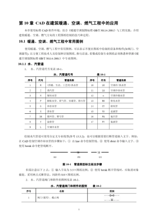 第10章建筑暖通空调燃气工程中的应用