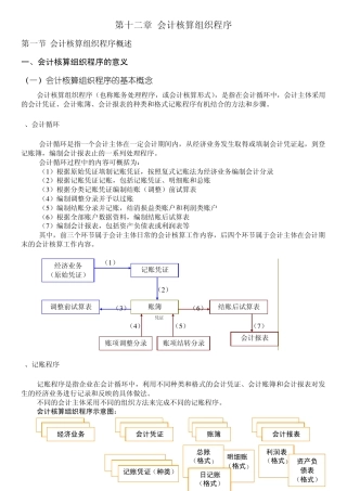第12章会计核算组织程序