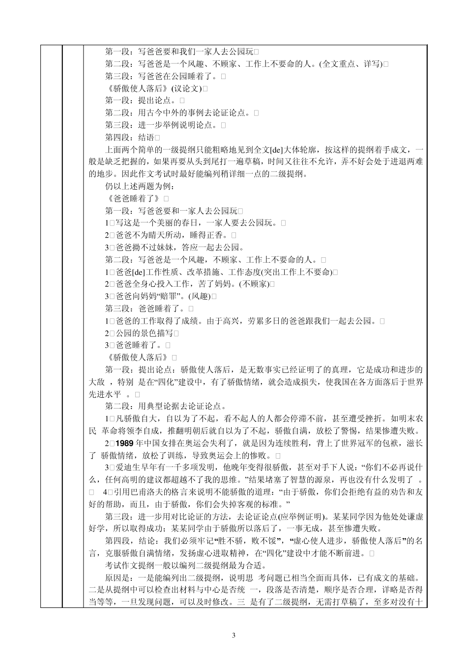 第1讲作文列提纲(素材奋斗)_第3页