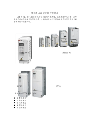 第2章ABBACS800变频器的硬件组成