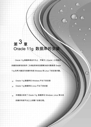 第3章Oracle11g数据库的安装