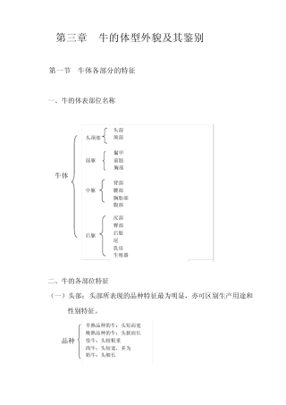 第3章牛的体型外貌及其鉴别