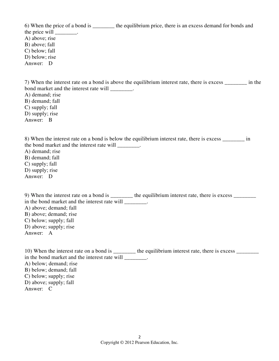 第4单元金融考试题西南财经大学天府学院_第2页