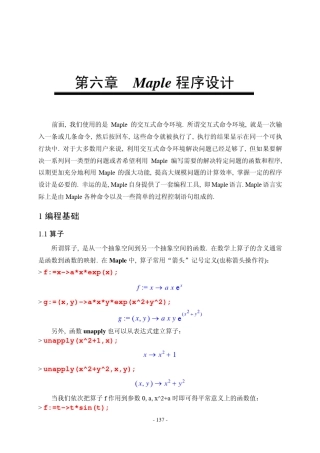 第6章程序设计(Maple中文教程)