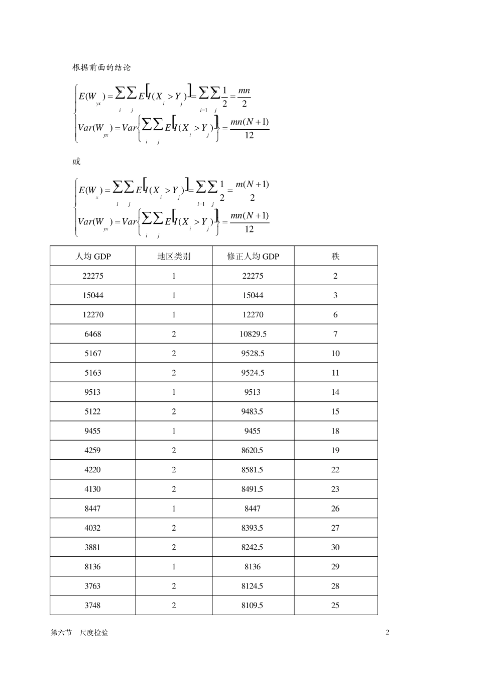 第7章尺度检验(非参数统计,西南财大)_第2页