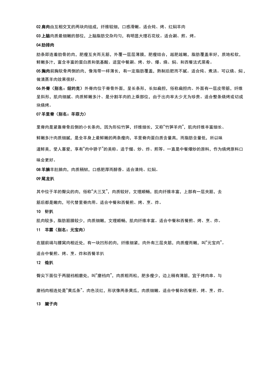 巨详细的羊肉各部位图解与做法_第2页