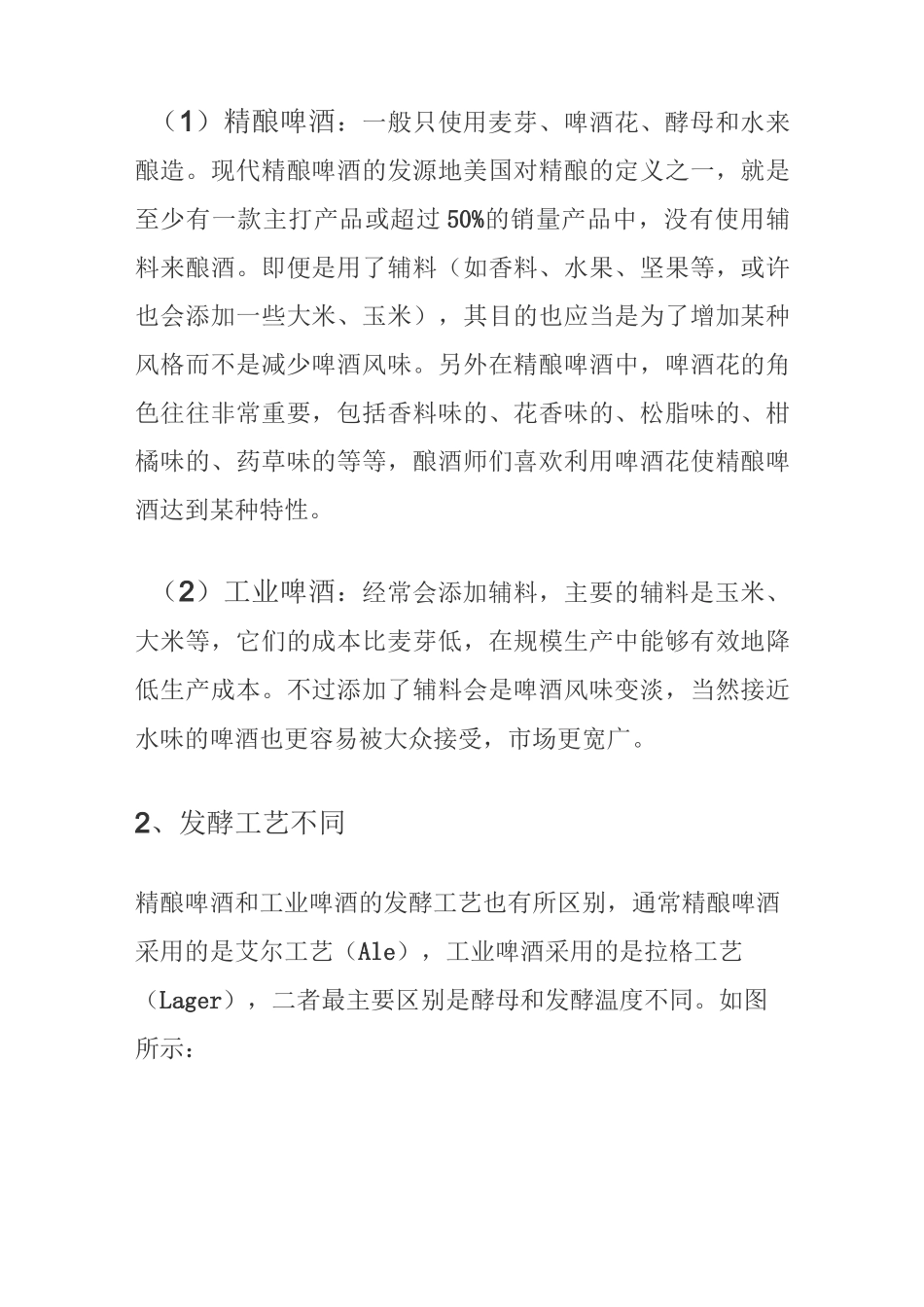 精酿啤酒与工业啤酒的区别_第2页