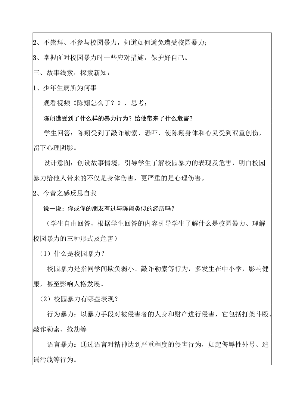 校园暴力,青春的伤痛教学设计_第2页