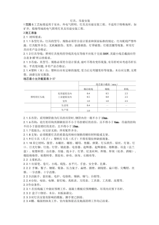 灯具,开关,插座安装工艺