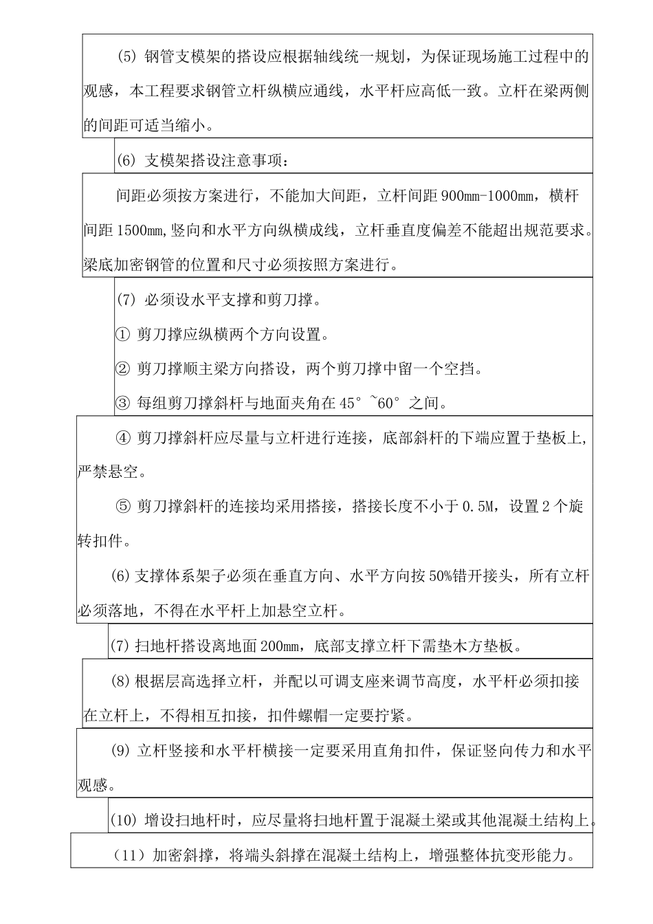 木工支模、拆模安全技术交底资料_第2页