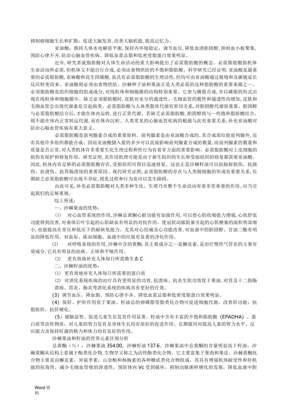 沙棘果油与沙棘籽油营养与保健作用对比_第3页