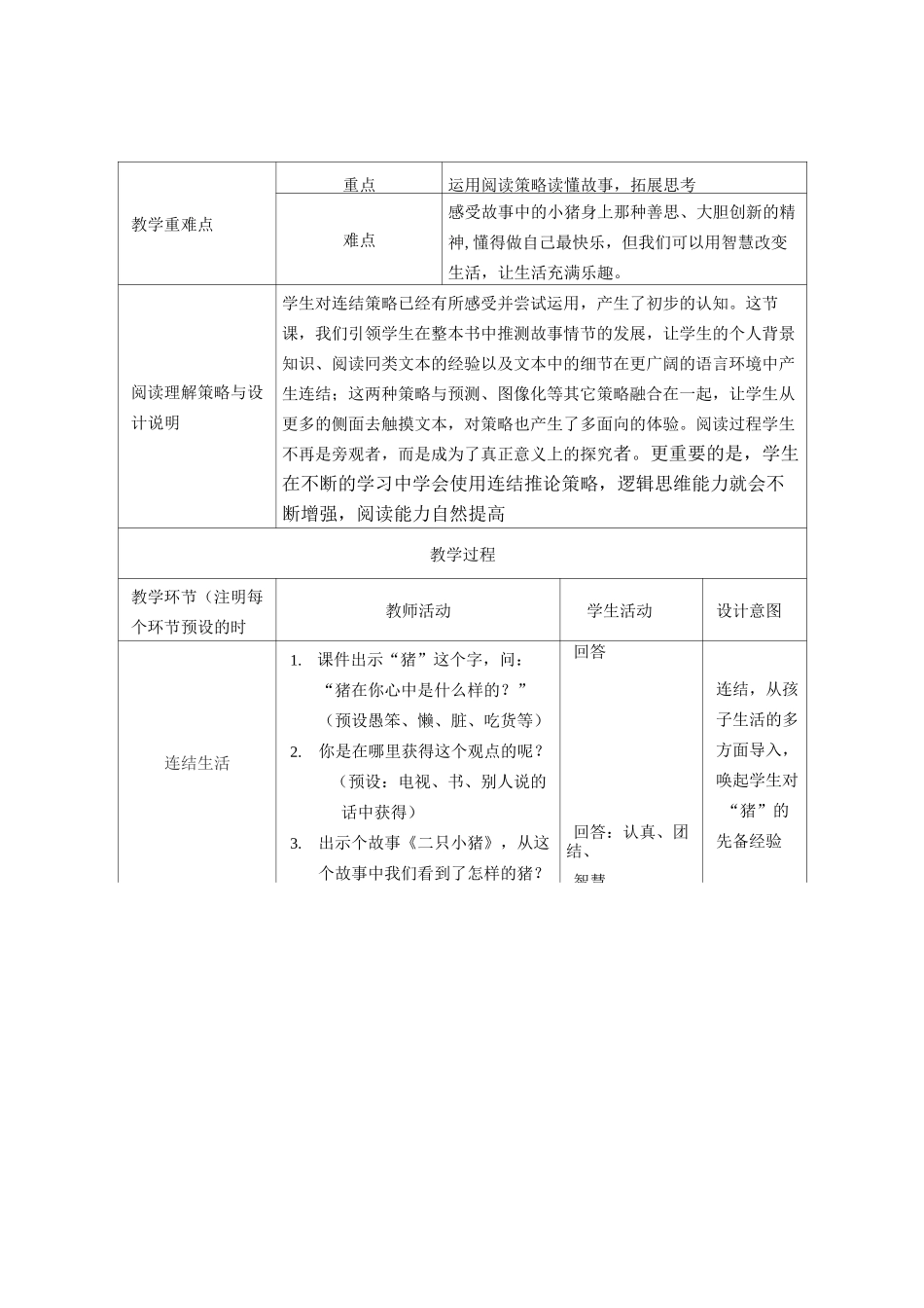 整本书：《小猪变形记》整本书阅读指导教学设计_第2页