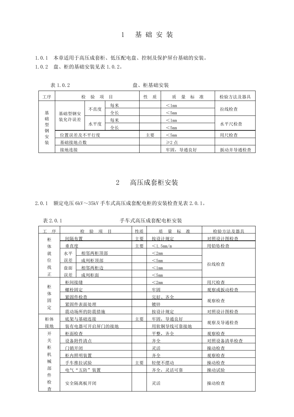 第8部分：盘、柜及二次回路接线施工质量检验_第3页