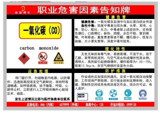 职业危害告知牌