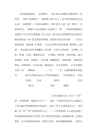 职业宝典：自我认知与自我定位