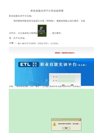 职业技能实训平台登录流程图