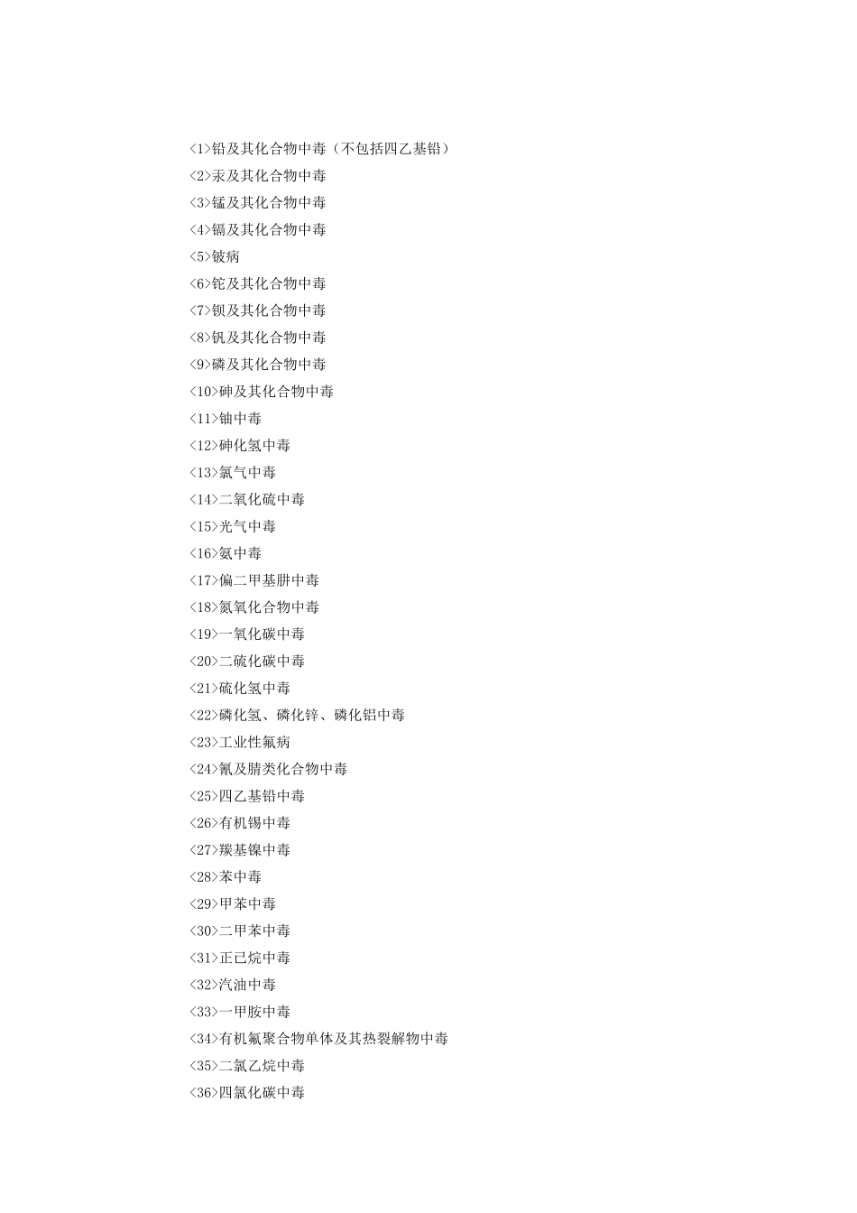 职业病危害分类目录_第2页