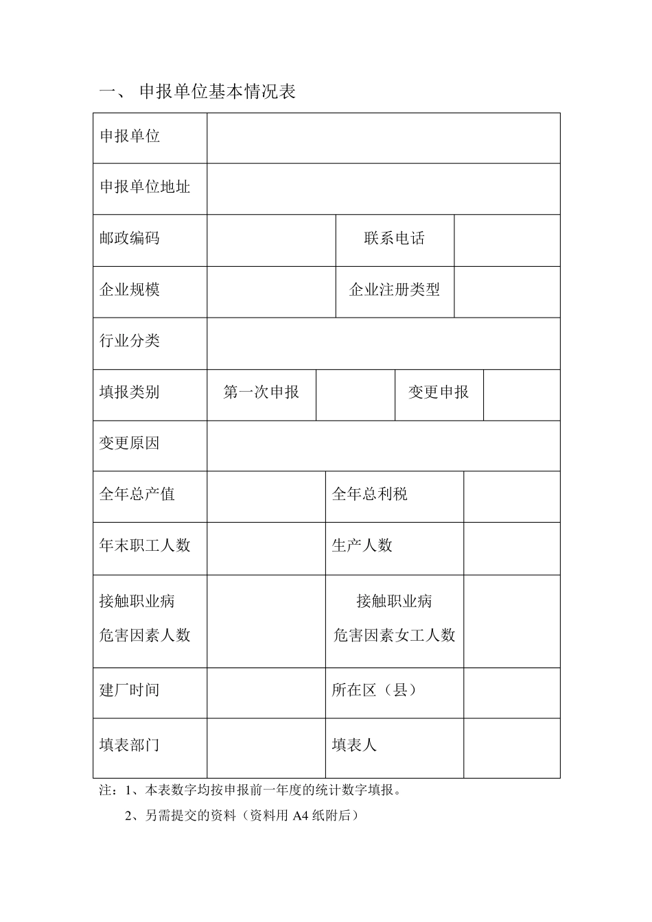职业病危害项目申报表_第2页