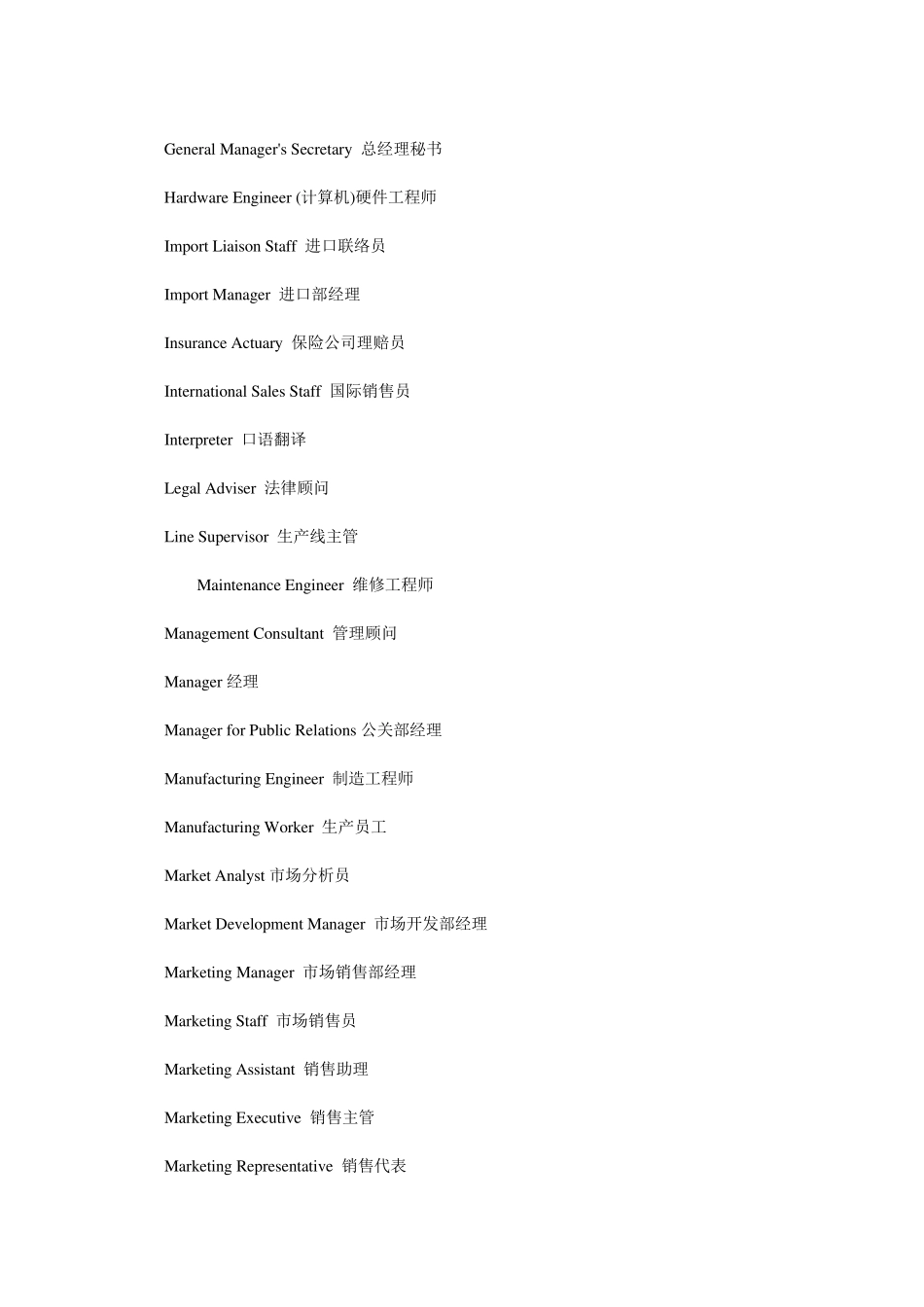 职业的英语单词有哪些_第3页