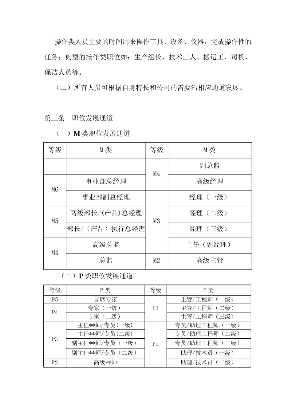 职位发展通道与任职资格管理制度_第3页