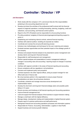 职位描述(英文版)