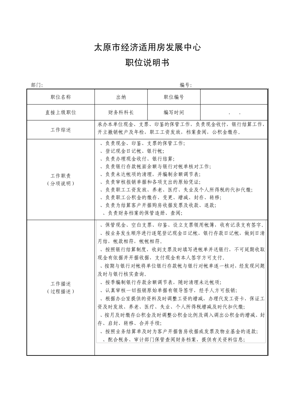 职位说明书(表格)_第3页