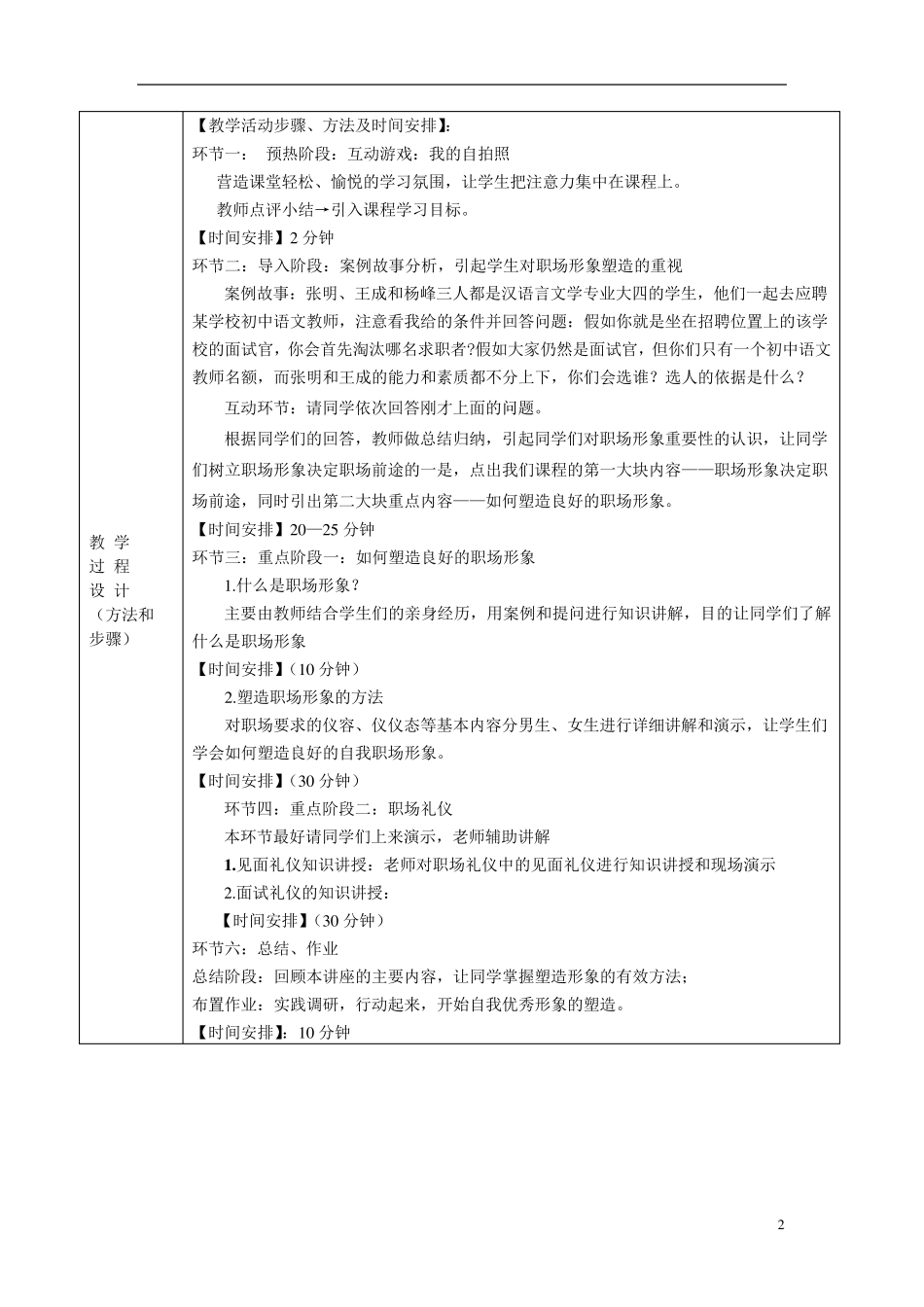 职场形象塑造教案_第2页