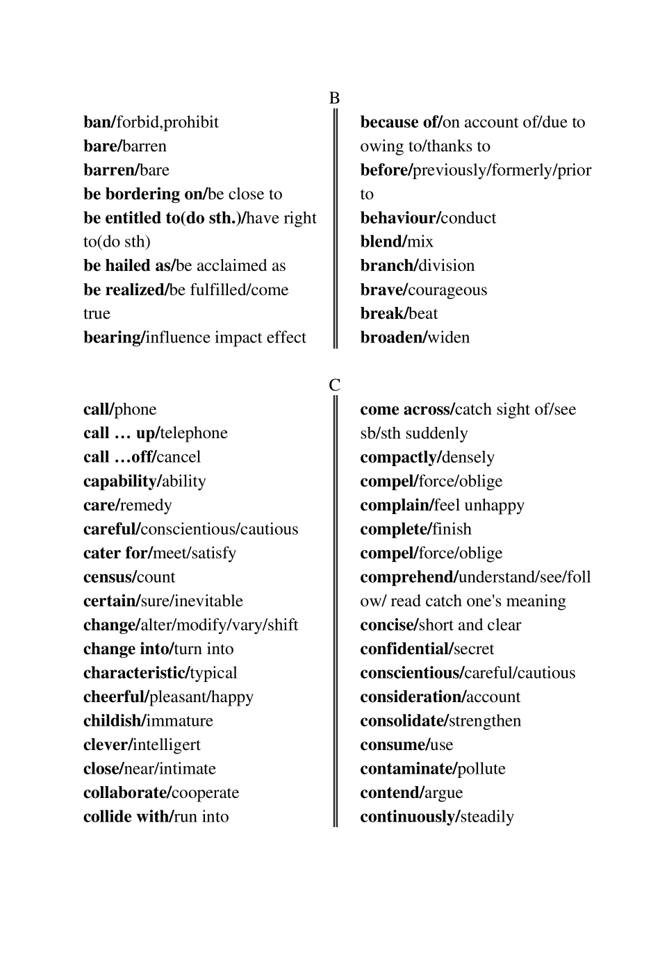 职称英语同义词词典_第2页