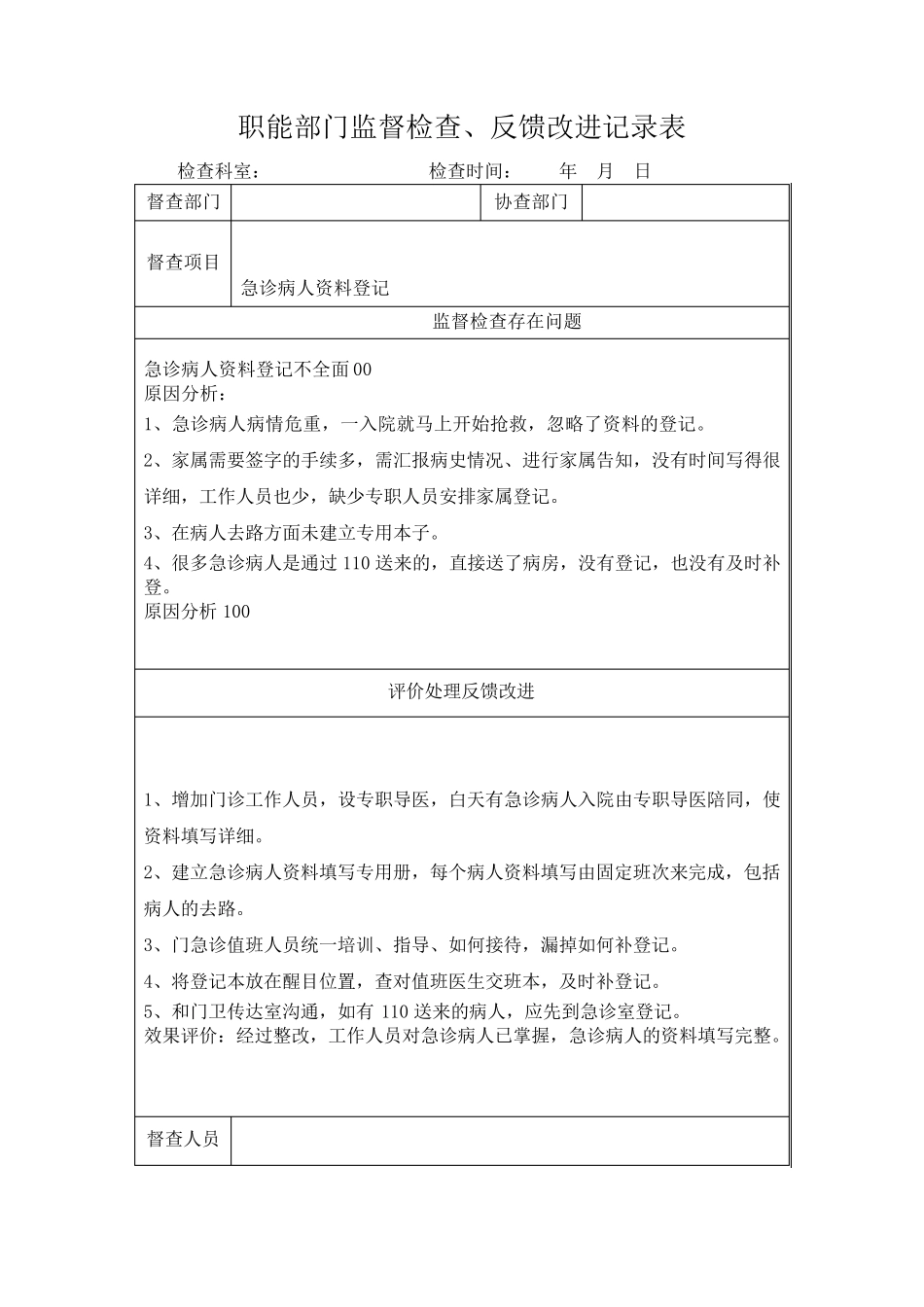 职能部门监督检查(急诊)_第2页