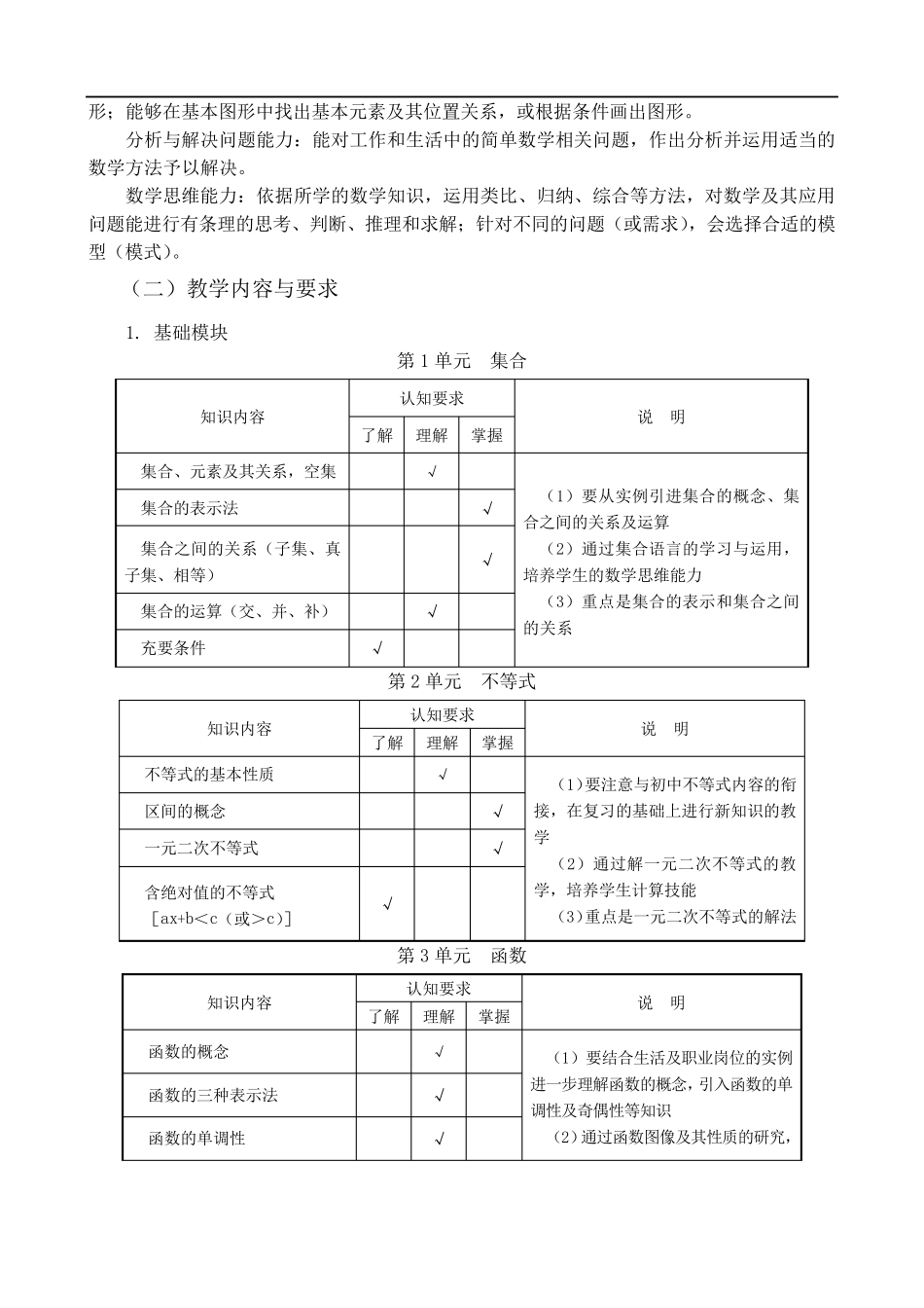 职高数学教材分析_第2页