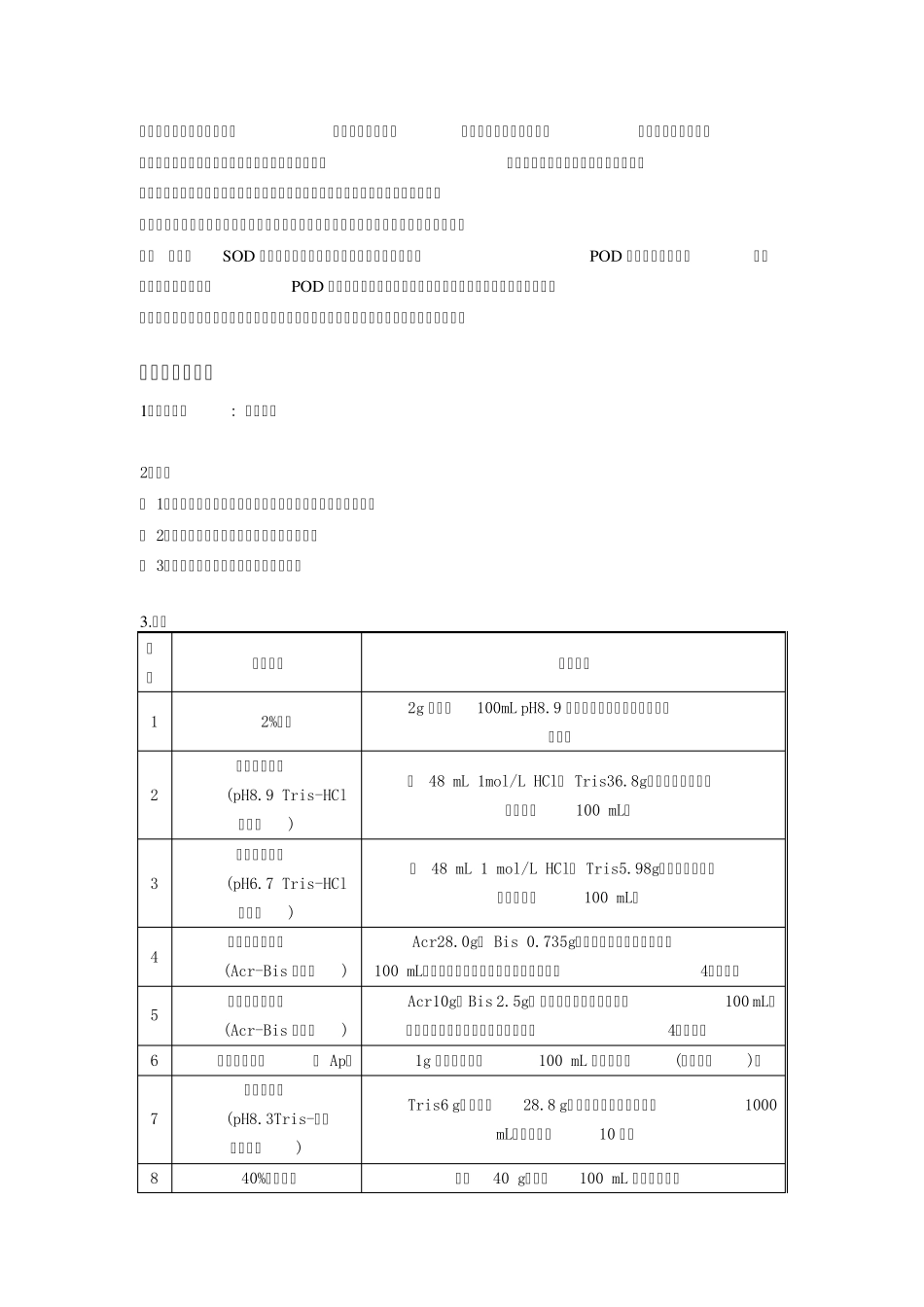 聚丙烯酰胺凝胶垂直板电泳分析过氧化物酶同工酶实验报告_第3页