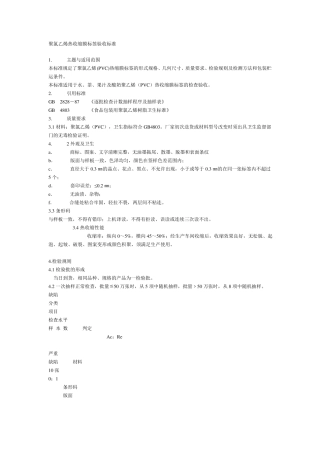 聚氯乙烯热收缩膜标签验收标准